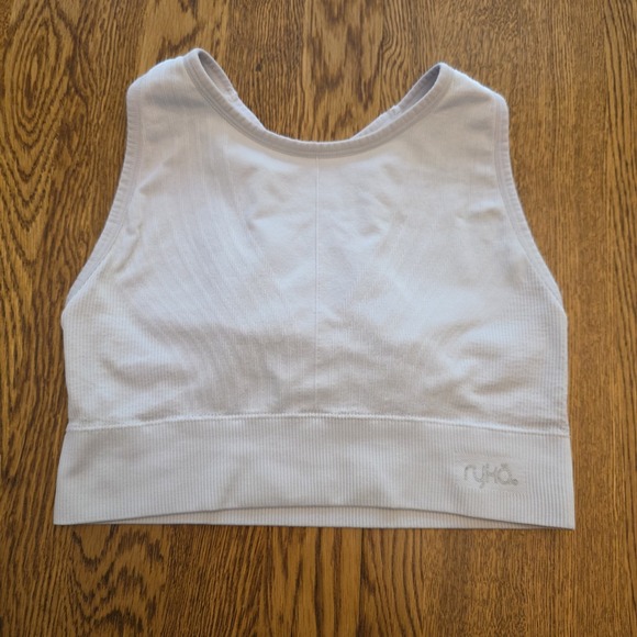 RYKA Size‎ M 2 PACK Sports Bra Adjustable Straps Lavender & White Full Coverage - Picture 3 of 12